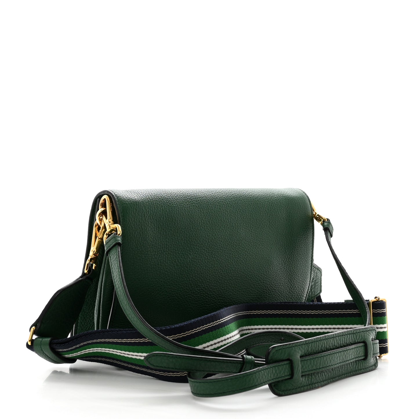 Vitello Daino Double Strap Flap Crossbody Billardo
