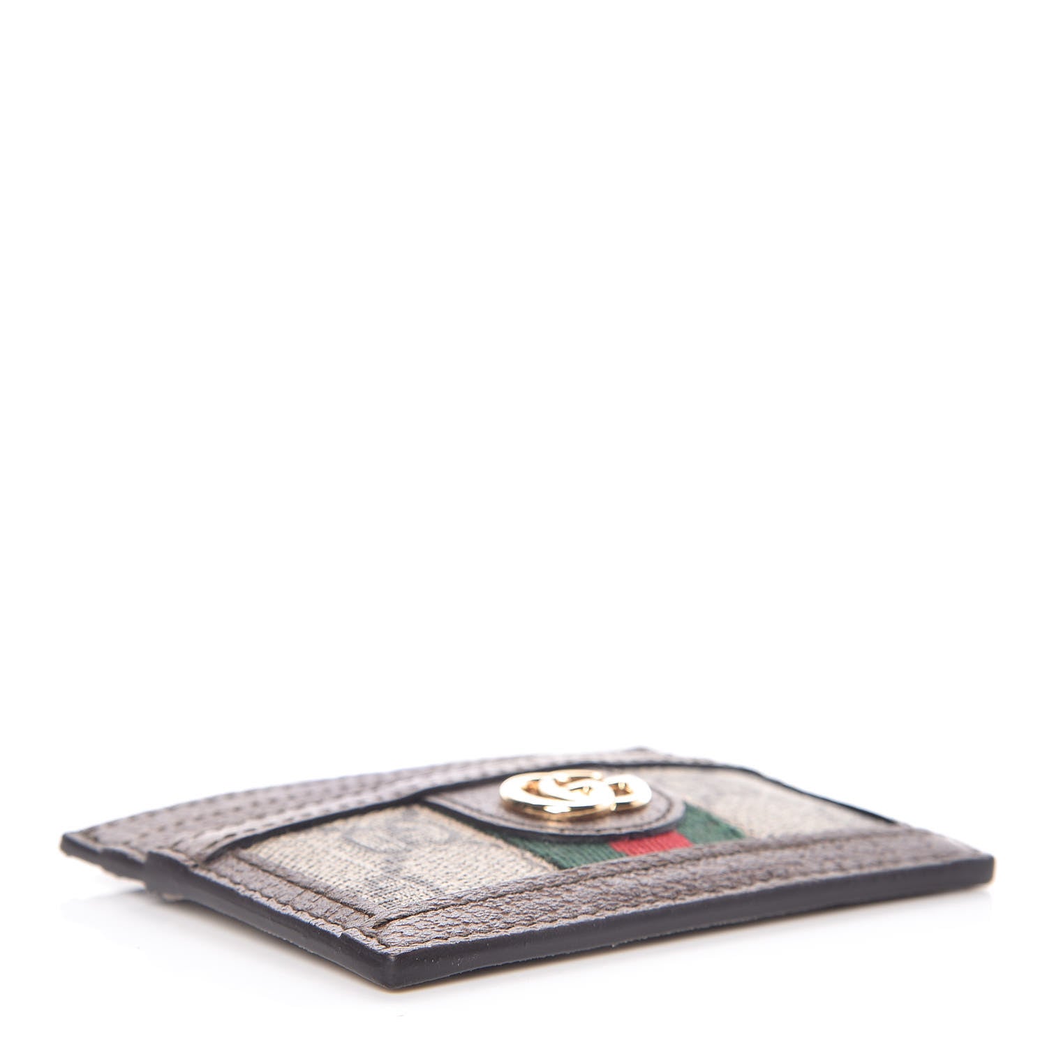 Gucci GG Supreme Monogram Ophidia Card Holder Brown 4 of 7