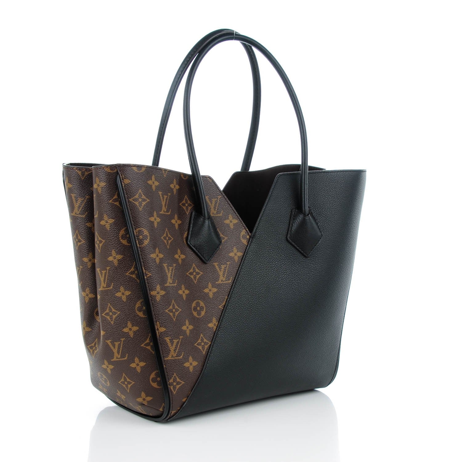 Louis Vuitton Calfskin Monogram Kimono Tote Black 3 of 7