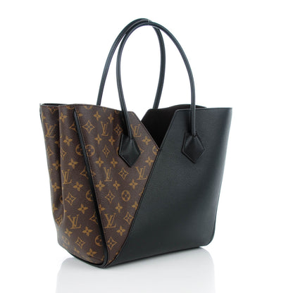 Louis Vuitton Calfskin Monogram Kimono Tote Black 3 of 7