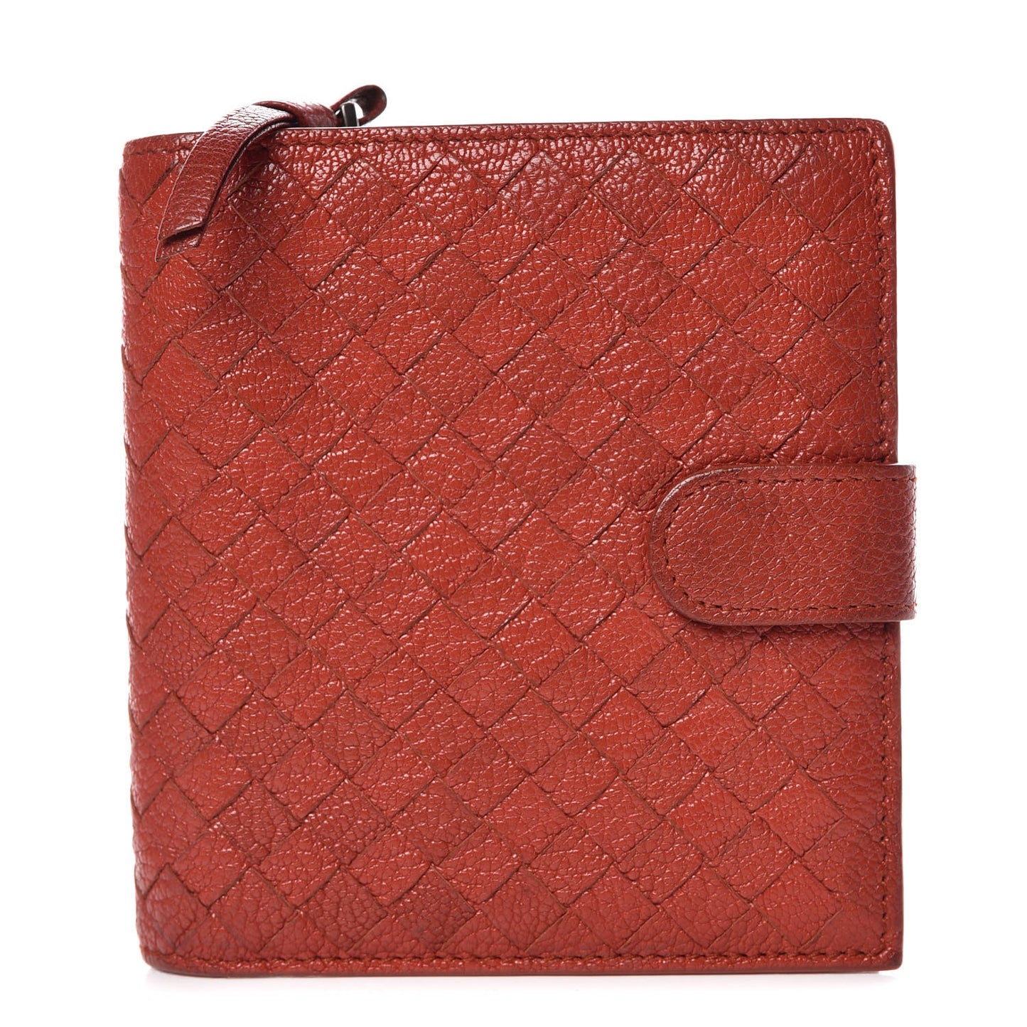 Goatskin Intrecciato French Compact Wallet