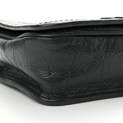 Saint Laurent Crinkled Calfskin Matelasse Monogram Niki Chain Wallet Storm 9 of 11