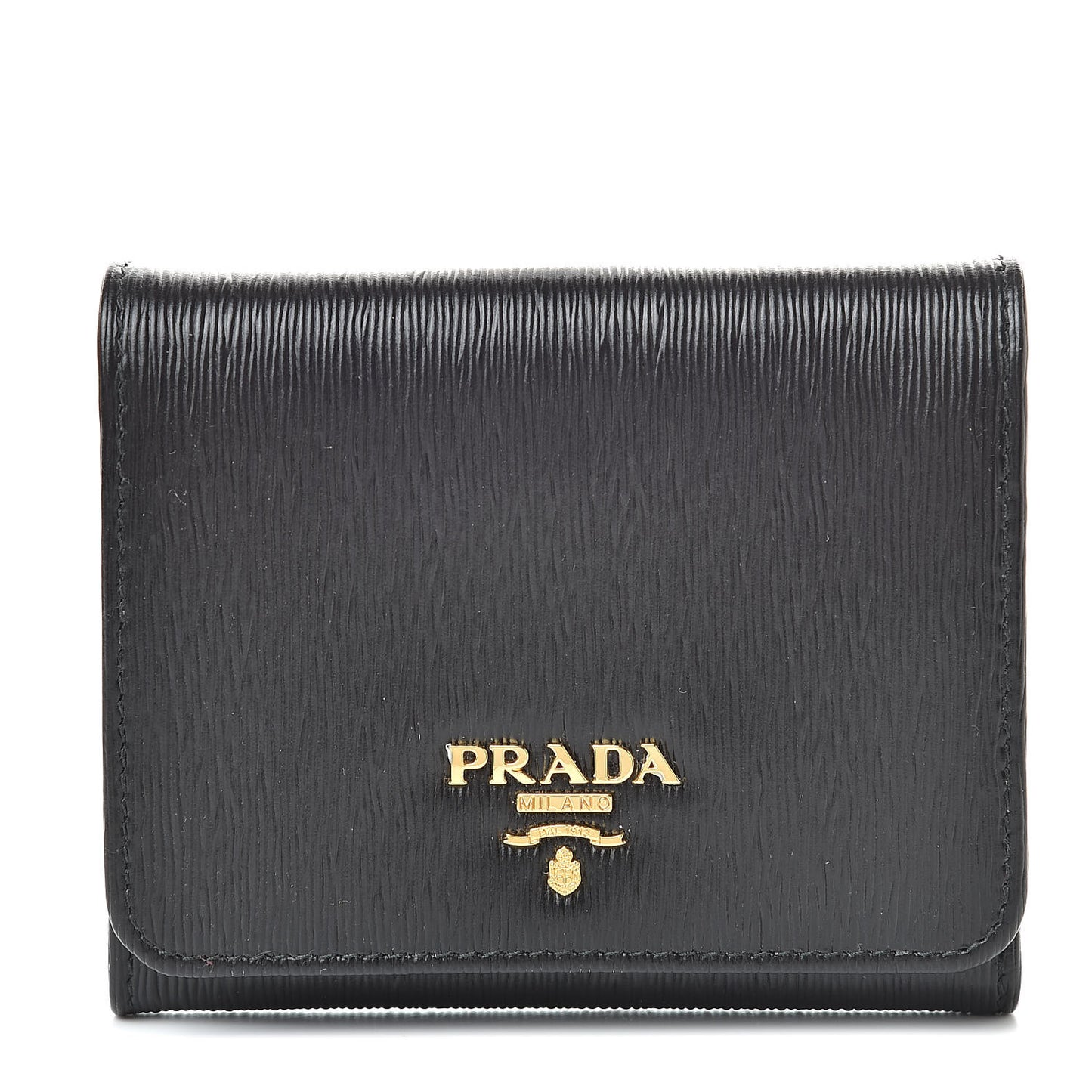 Vitello Move Tri-Fold Compact Wallet Black