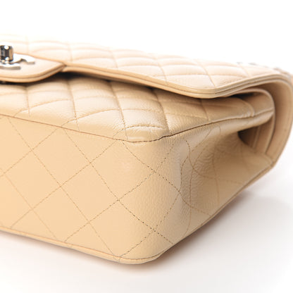 Chanel Caviar Quilted Medium Double Flap Beige 8 of 10