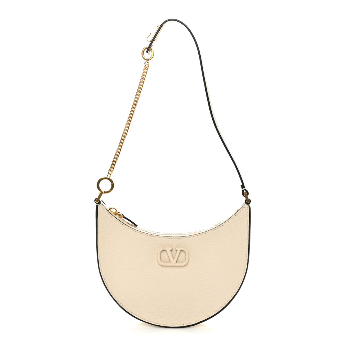 Valentino Garavani Calfskin Mini Vlogo Hobo Bag White 1 of 9