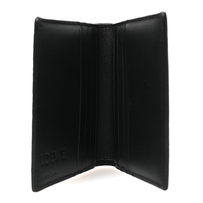 Loewe Grained Calfskin Vertical Bi-fold Wallet Black 5 of 8