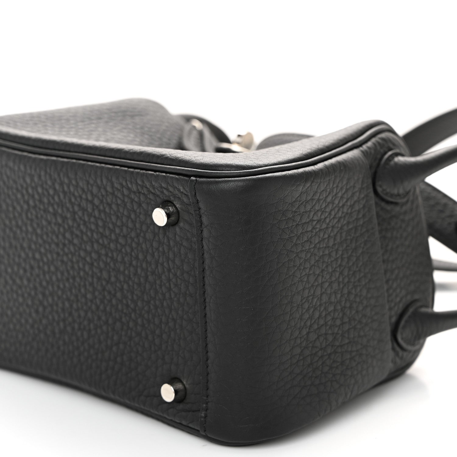 Hermes Taurillon Clemence Mini Lindy 20 Black 10 of 11
