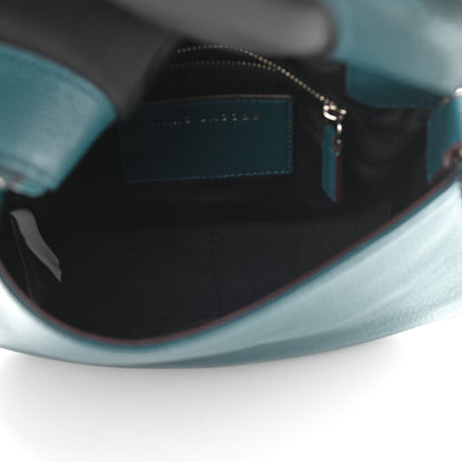 Marc Jacobs Pebbled Calfskin Studded Recruit Nomad Crossbody Teal 5 of 9