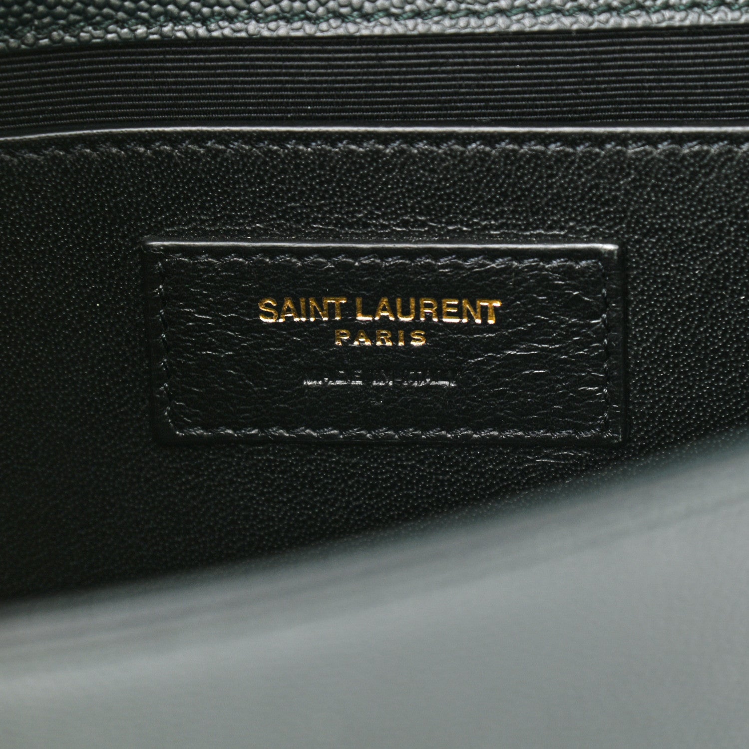 Saint Laurent Grain De Poudre Small Monogram Kate Satchel Teal Green 7 of 11