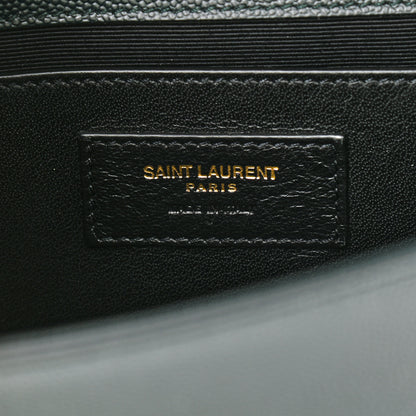 Saint Laurent Grain De Poudre Small Monogram Kate Satchel Teal Green 7 of 11