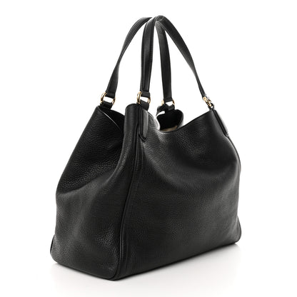 Gucci Pebbled Calfskin Medium Soho Shoulder Bag Black 3 of 13