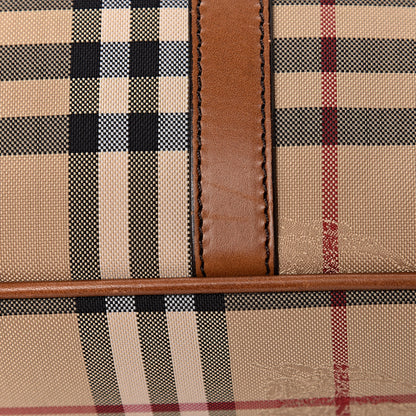 Burberry Nylon Horseferry Check Newburg Briefcase Tan 13 of 13