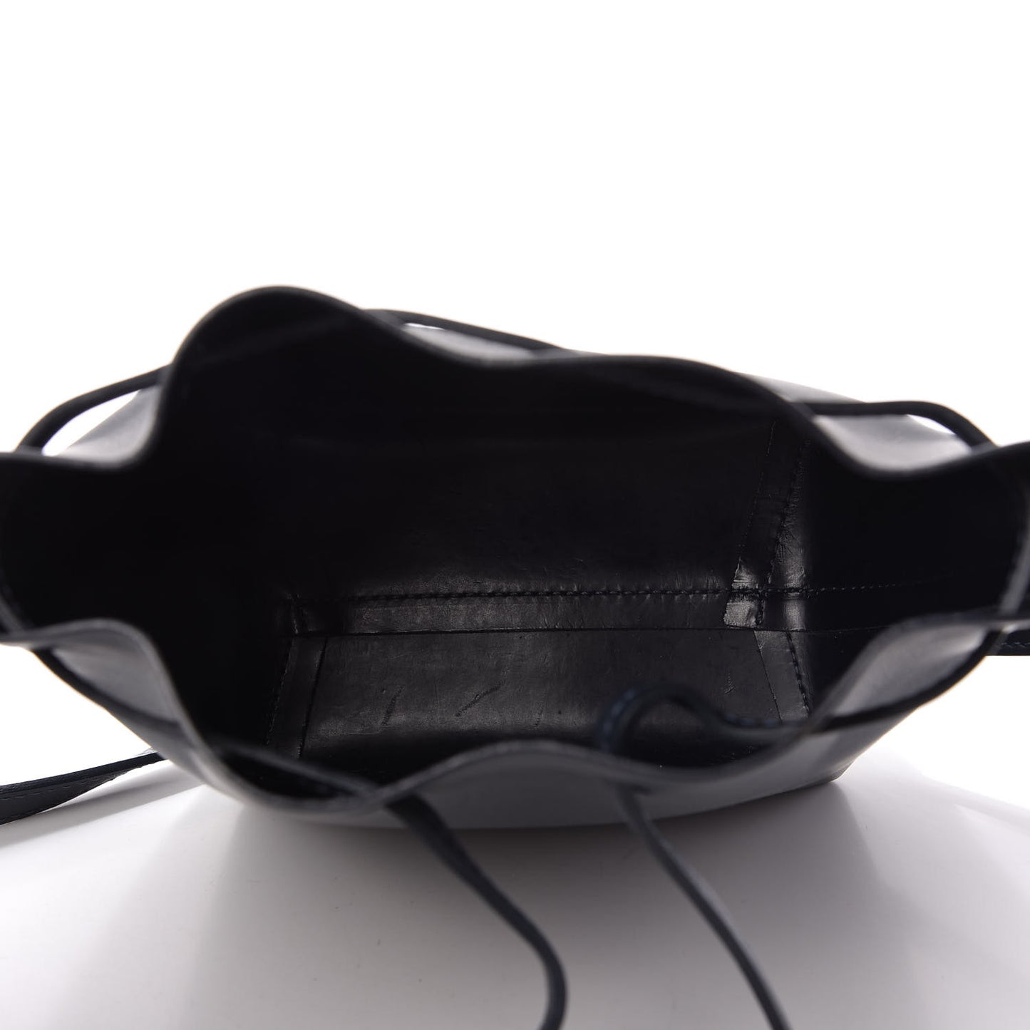 Calfskin Mini Bucket Bag Blu