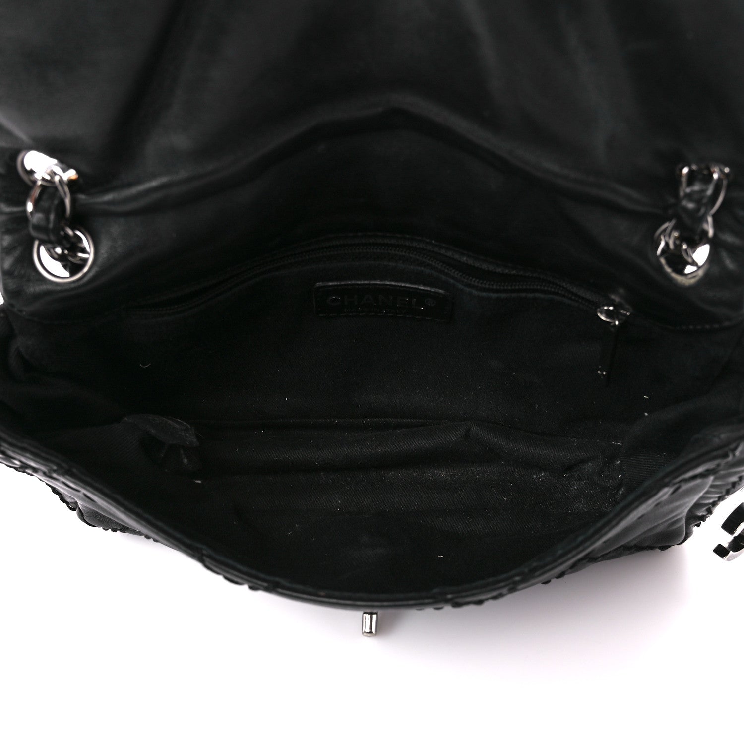 Chanel Calfskin Stitched Expandable Flap Black 5 of 12