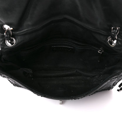 Chanel Calfskin Stitched Expandable Flap Black 5 of 12