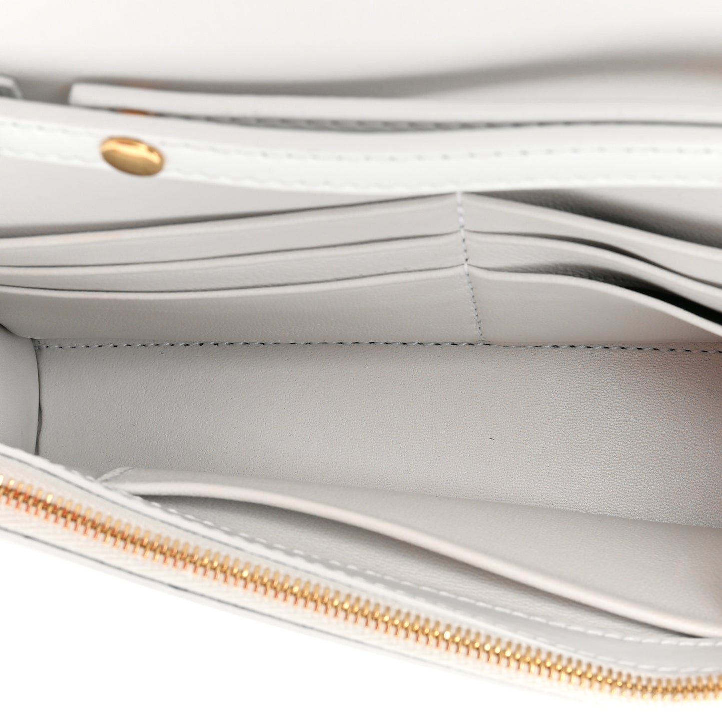 Shiny Box Calfskin Hourglass Chain Bag White
