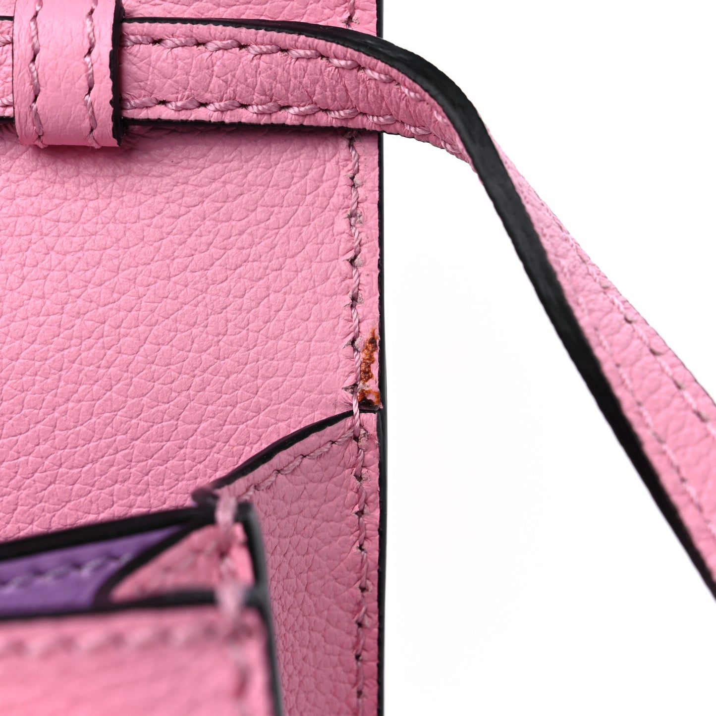 Grained Calfskin La Medusa Shoulder Bag Pink