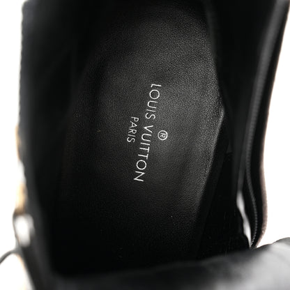 Louis Vuitton Patent Calfskin Monogram Star Trail Ankle Boots 39 Black 8 of 10