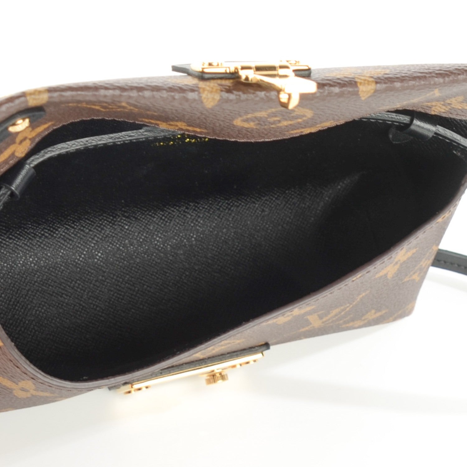 Louis Vuitton Monogram Triangle Wallet Black 6 of 8