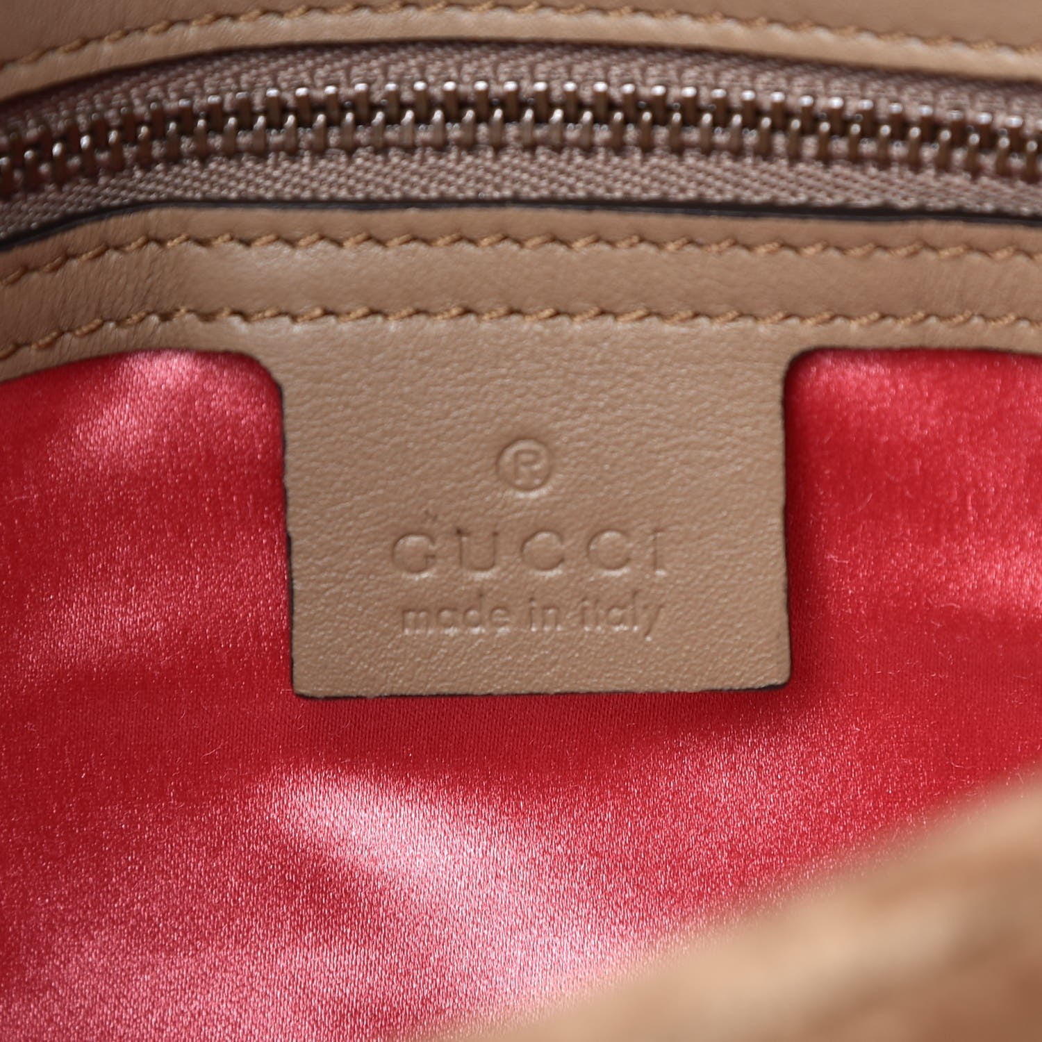 Gucci Velvet Matelasse Small GG Marmont Shoulder Bag Taupe 6 of 8