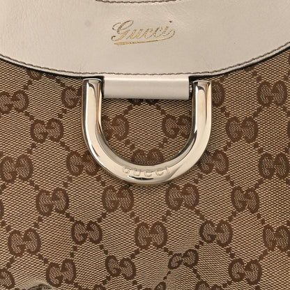 Gucci Monogram Large D Gold Hobo Off White 8 of 15