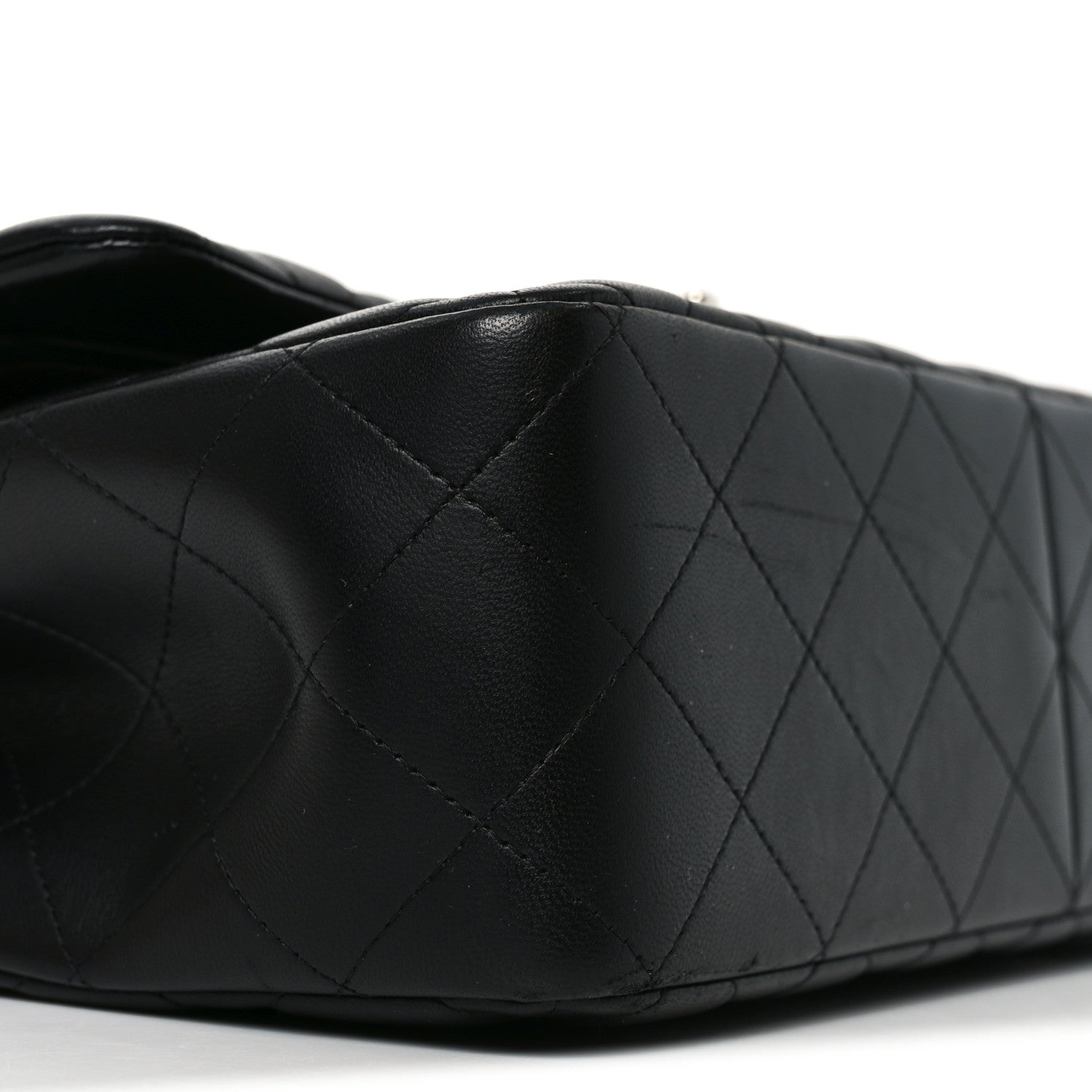 Chanel Lambskin Quilted Jumbo Double Flap Black 8 of 10