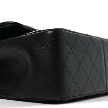 Chanel Lambskin Quilted Jumbo Double Flap Black 8 of 10