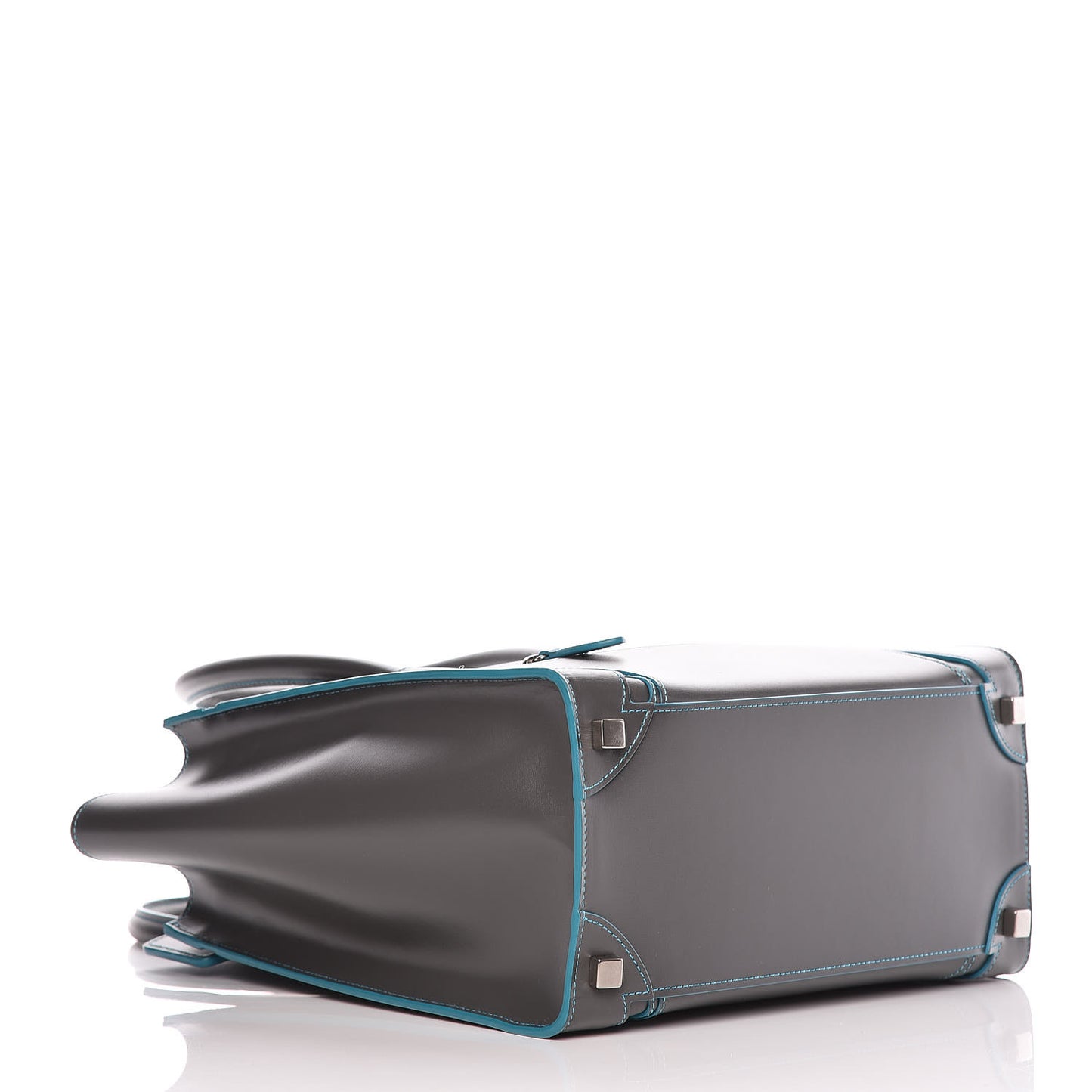 Satin Debossed Calfskin Micro Luggage Anthracite