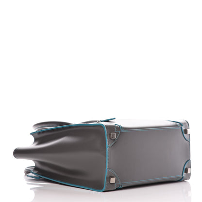 Celine Satin Debossed Calfskin Micro Luggage Anthracite 4 of 12