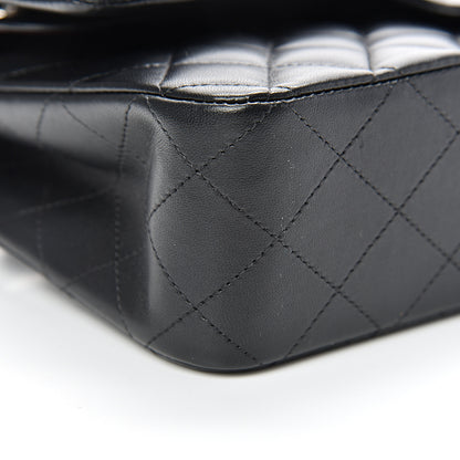Chanel Lambskin Quilted Medium Double Flap Black 8 of 13