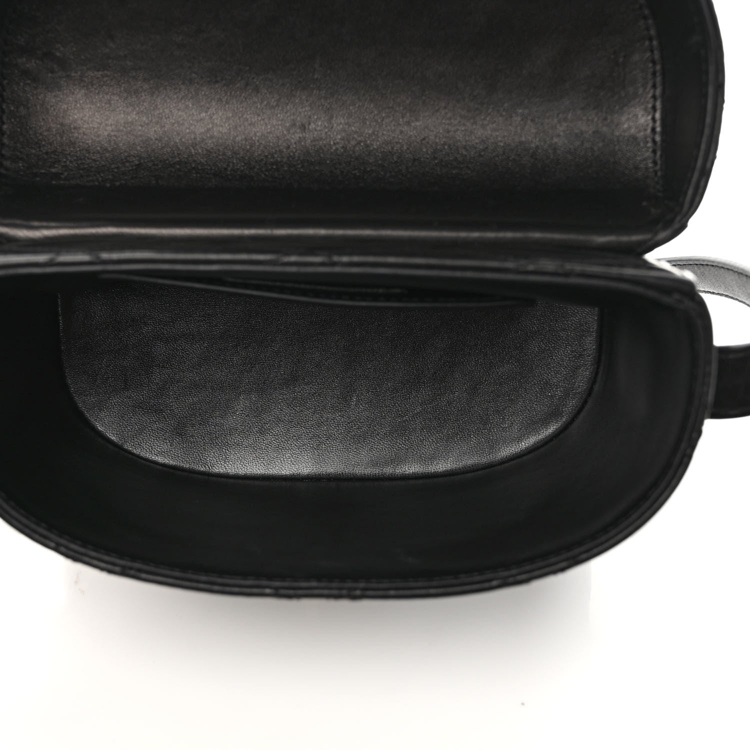 Saint Laurent Lambskin Quilted Camera Crossbody Flap Bag Black 5 of 9