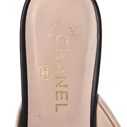Chanel Lambskin Cap Toe CC Mules 39.5 Pink Black 13 of 17