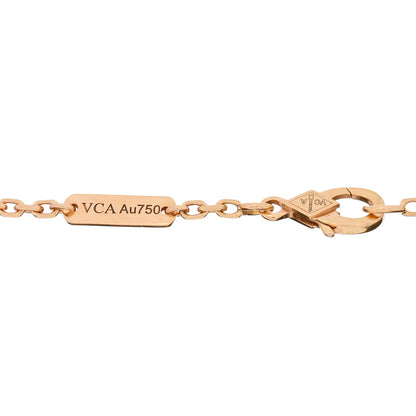 Van Cleef & Arpels 18K Rose Gold Carnelian Onyx Lucky Spring Open Wing Lady Bug Bracelet 3 of 3