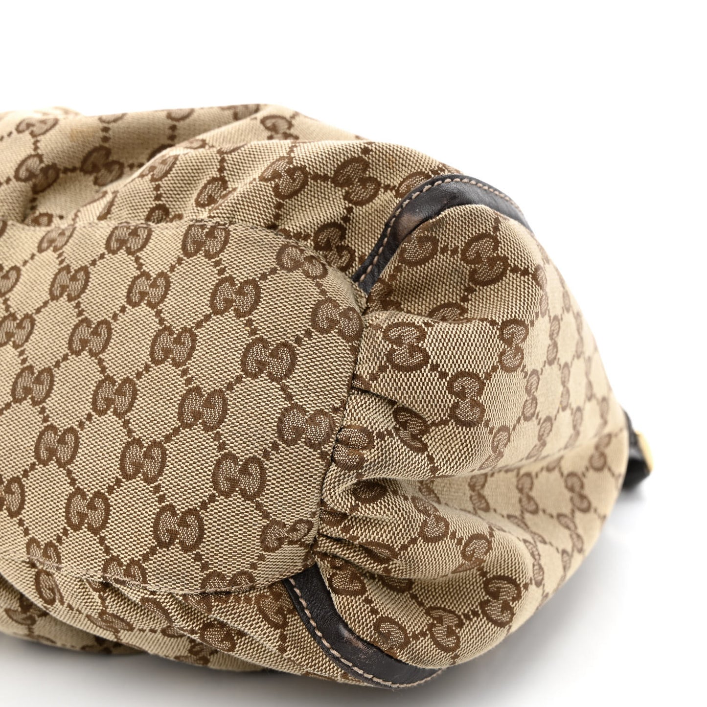 Monogram Large D Gold Hobo Dark Brown
