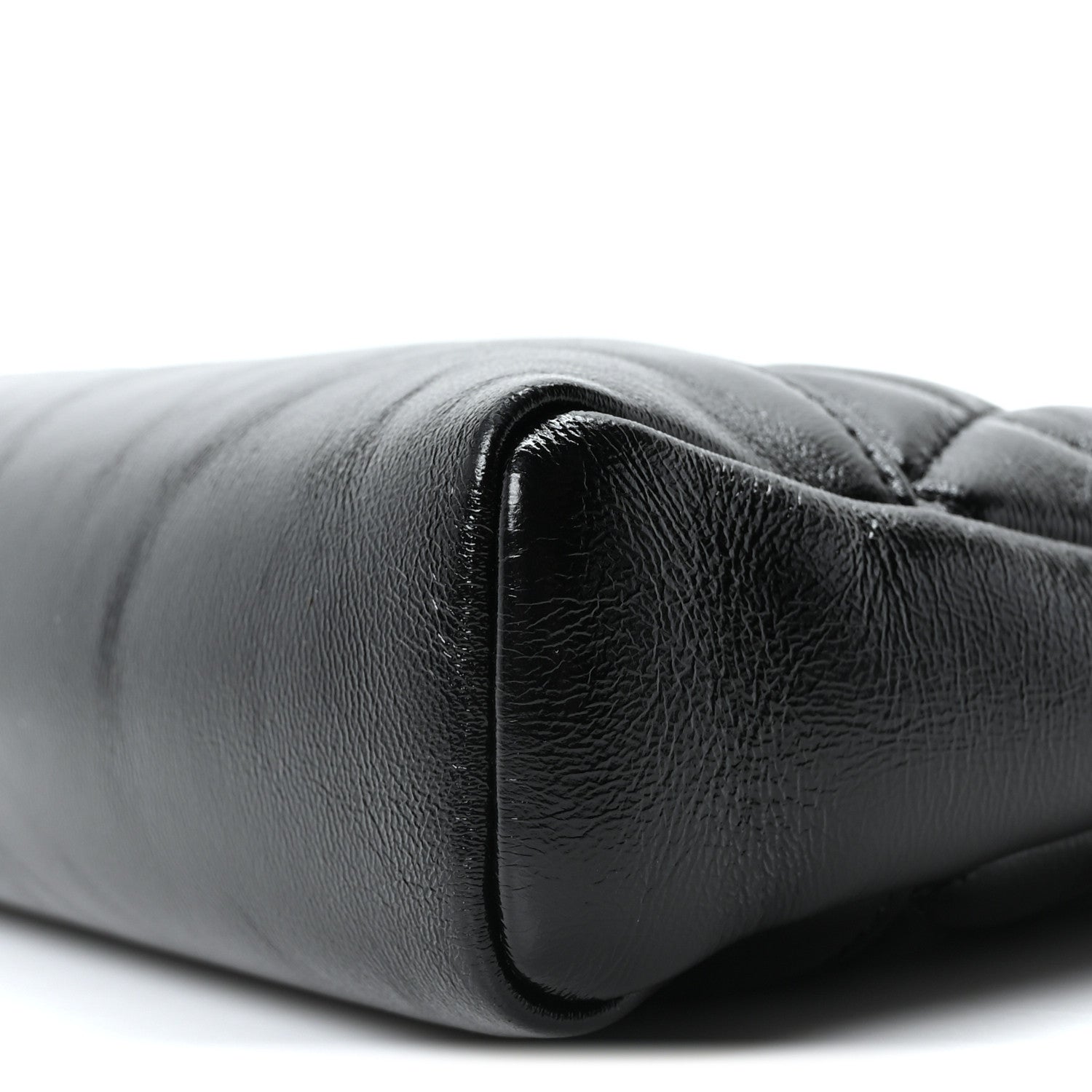Chanel Shiny Crumpled Calfskin Quilted Mini 31 Shopping Bag Black 10 of 10