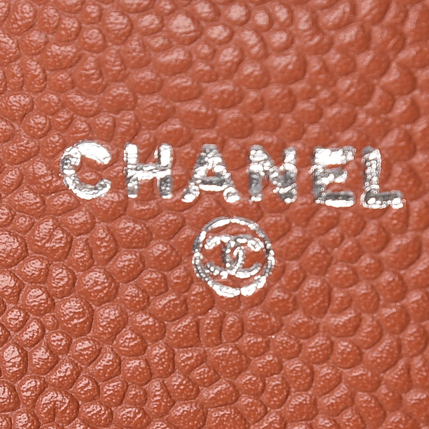 Caviar Half Moon Wallet On Chain WOC Coral
