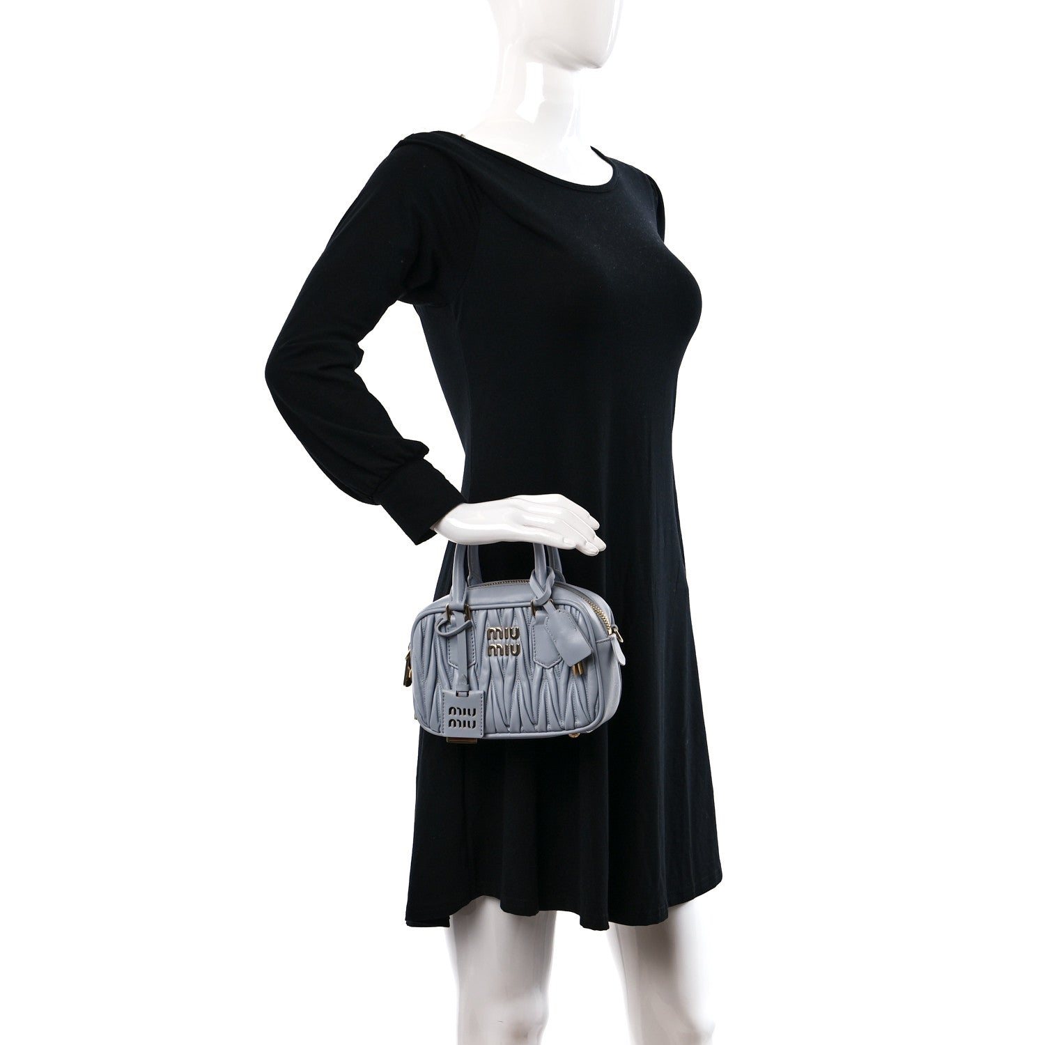 Miu Miu Nappa Matelasse Small Arcadie Cornflower 3 of 8