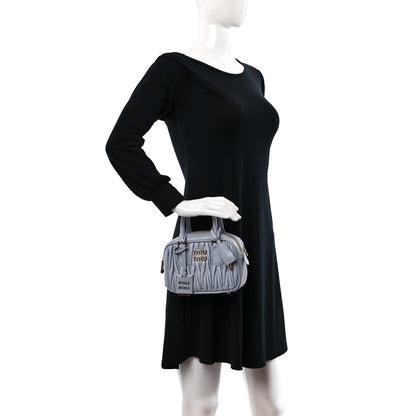 Miu Miu Nappa Matelasse Small Arcadie Cornflower 3 of 8