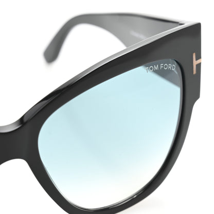 Tom Ford Acetate Anoushka Cat Eye Sunglasses TF371 Black 8 of 9