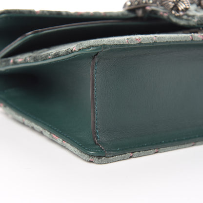 Gucci Velvet Moon Calfskin Crystal GG Monogram Small Dionysus Shoulder Bag Avio Dusty Pink Black Diamond 11 of 13
