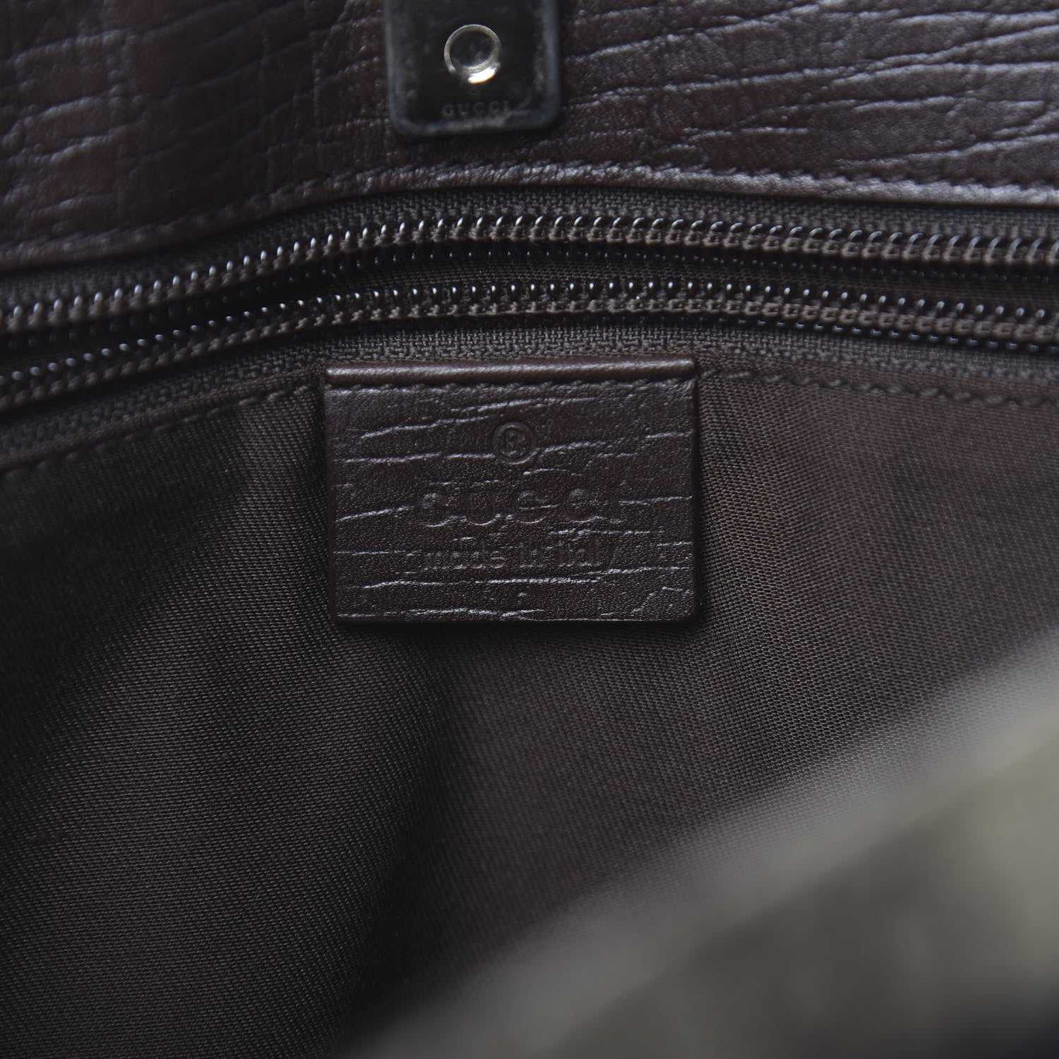 Gucci GG Plus Monogram Small Vertical Tote Dark Brown 6 of 10