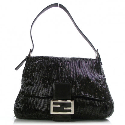 Fendi Beaded Mama Baguette Black 1 of 13