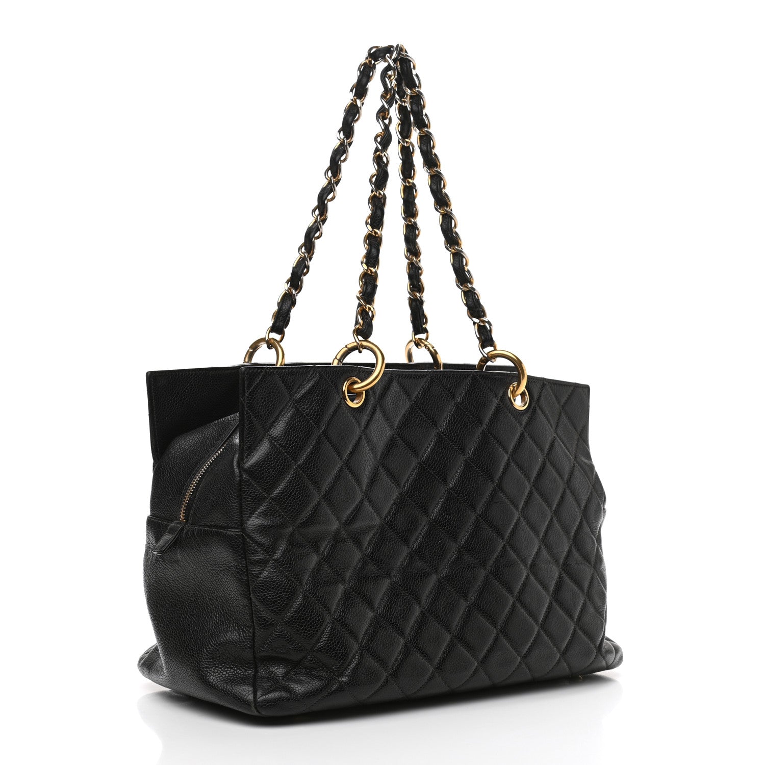 Chanel Caviar Quilted Grand Timeless Tote GTT Black 3 of 13