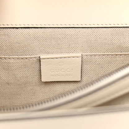 Gucci Calfskin Bamboo Web Medium Dionysus Top Handle Bag White Blue Hibiscus Red 6 of 16