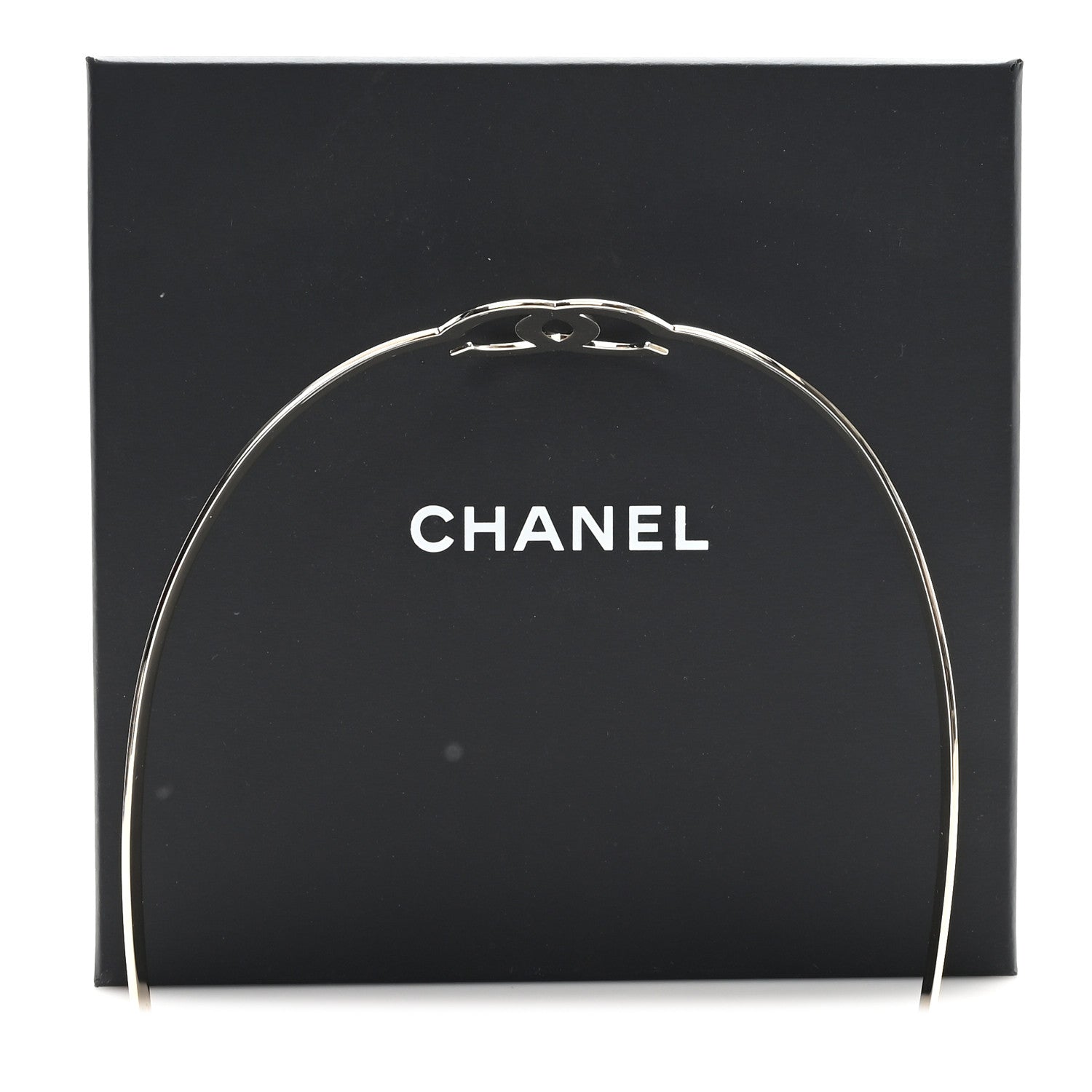 Chanel Metal CC Headband Light Gold 5 of 5