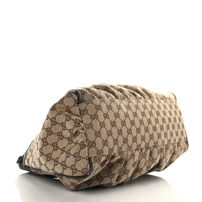 Gucci Monogram Large D Gold Hobo Dark Brown 5 of 13