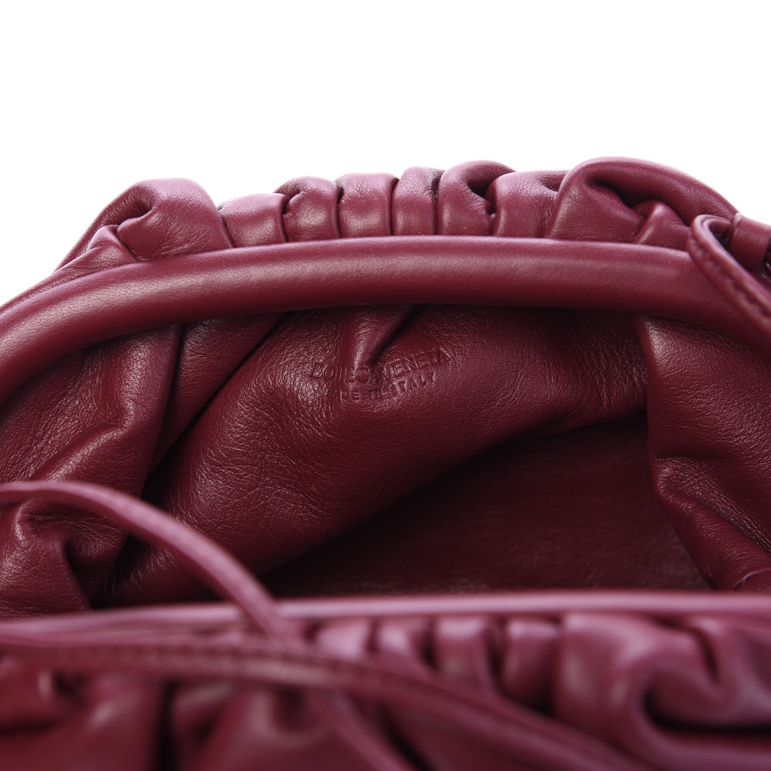 Bottega Veneta Butter Calfskin The Mini Pouch Bordeaux 7 of 8