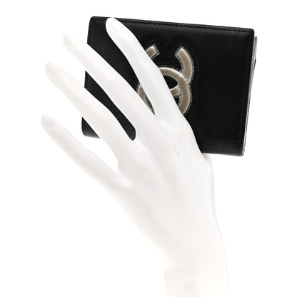 Chanel Calfskin Card Holder Black Silver 2 of 8