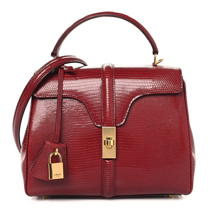 Celine Lizard Small 16 Top Handle Bag Red 1 of 9