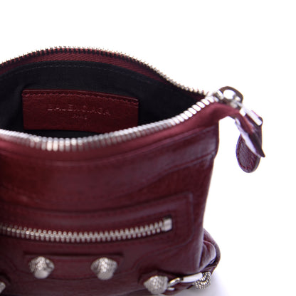 Balenciaga Agneau Giant 12 Silver Hardware M Porte-Monnaie Coin Purse Rouge Cerise 6 of 7